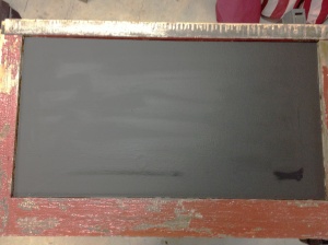 Chalkboard From Old Window Casing